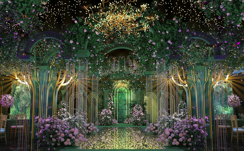 临潼奇妙森林婚礼堂效果展示